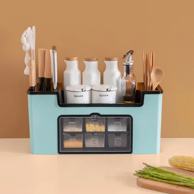 

Kitchen Shelves Knife Holder Multifunctional Supplies Household Daquan Chopsticks Storage Box Seasoning Bottle Spice Rack