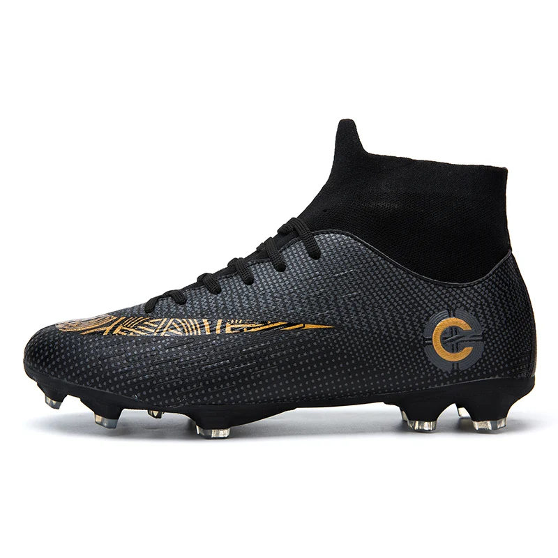 

Factory Price Cr7 Football Men High Ankle Turf Cleats Trainings Sport Football Boots Soccer Shoes Sepatu Sepak Bola Sepakbola
