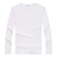 

custom oem blank unisex plain men's long sleeve t shirts for promotion