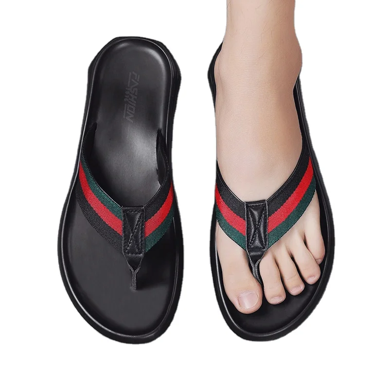 

Non-slip Summer Outdoor Beach Flip Flops Brand Men Couple Sandals Slippers, Customized color