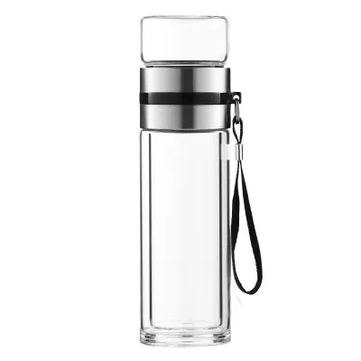 

Mikenda Business Cup Double wall Glass bottle heat-resisting reusable glass bottles
