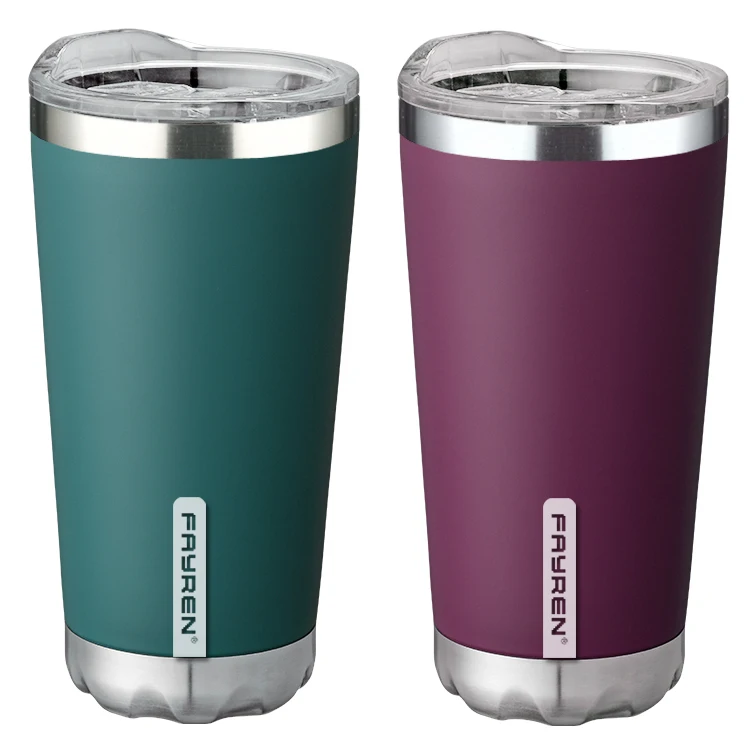 

Wholesale Custom 14oz Double walled stainless steel sublimation tumbler cups with lid, Customized color