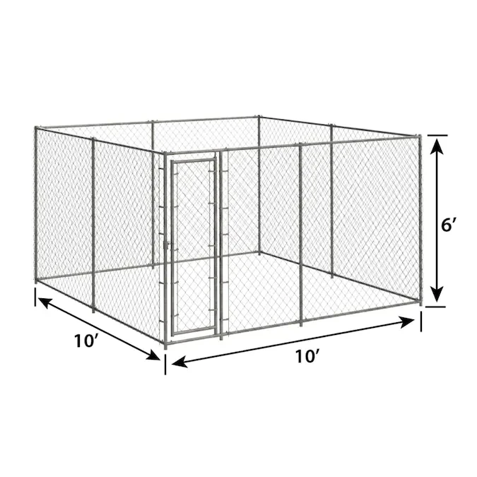 

3x1.5x1.2m Steel dog run chain link wire mesh dog kennel Professional dog run cage