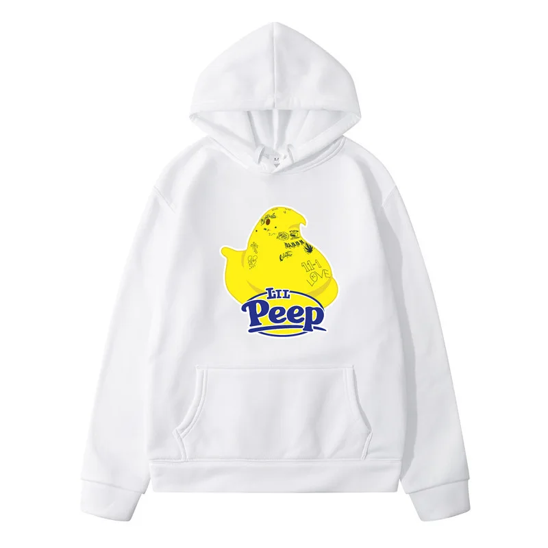 

New autumn and winter rapper Lil peep hooded casual sports oversized sweater