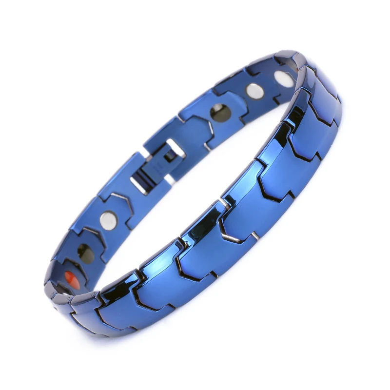 

Stainless Steel Magnetic Therapy Bracelet Men Bio Health Magnetic Bracelet Energy Germanium