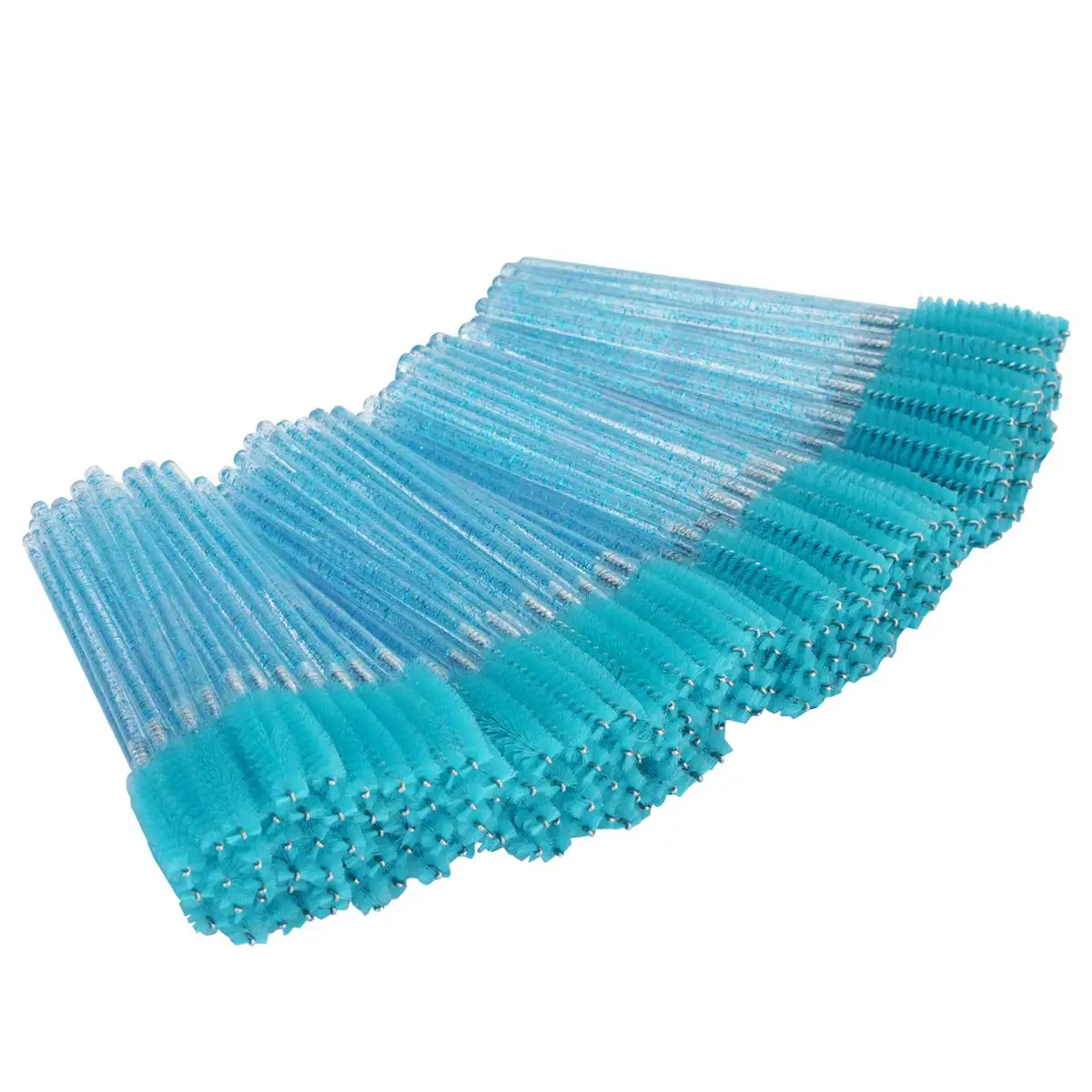 

Mascara Applicator Brush Crystal Rod Eyelash Brush Portable Eyebrow Brush False Eyelash Extension Tools, Red,pink,purple,blue,yellow