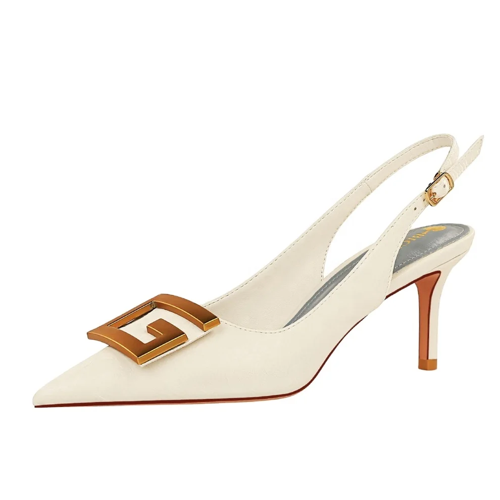 

square single shoe pointy square ladies high heels