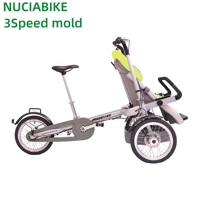 

Nuciabike 3great speed shimano mother and baby stroller bike parent-child bike family bicycle and shopping mold baby carriage