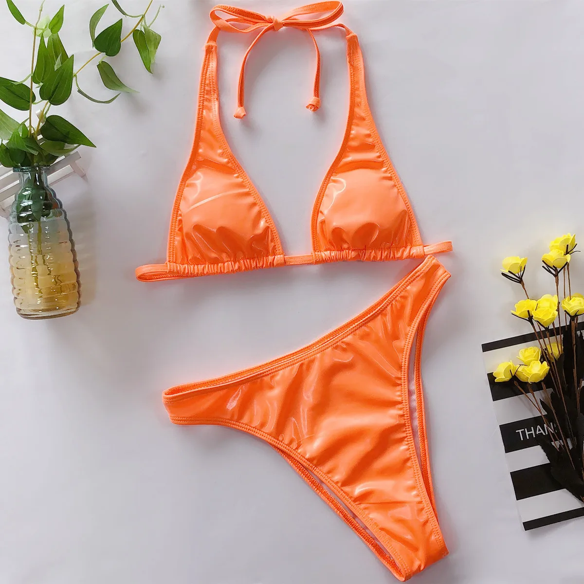 Gx43 Bulk Wholesale Pu Leather Swimwear Womens Swimsuits Extreme Micro