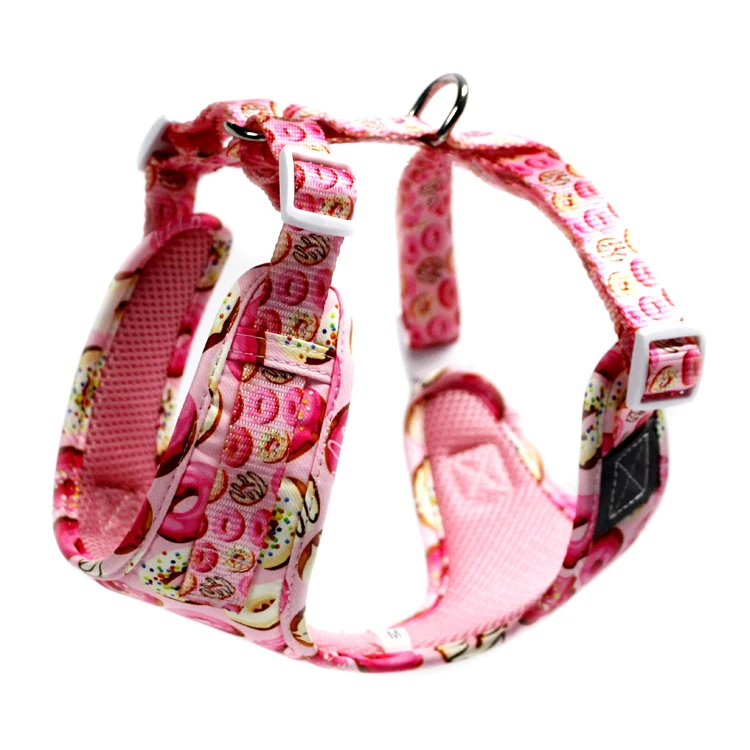 Wholesale Custom Fashion Dog Harness Neoprene Fabric Printed Soft
