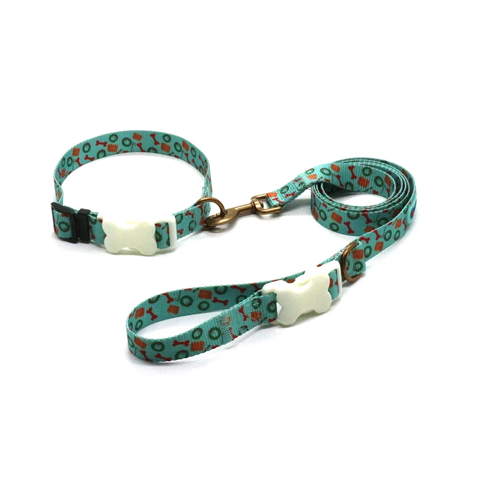 

RTS Strong nylon Dog Leash with Comfortable Padded Handle Pet collar and leash