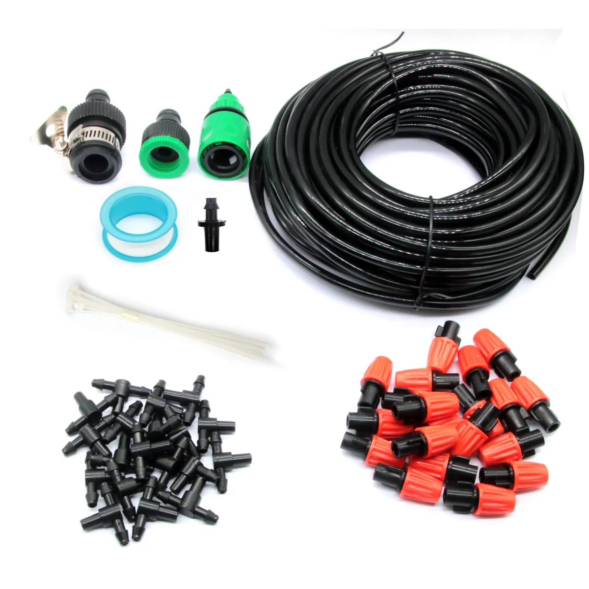 

Diy Micro Garden Plant Sprinkler Drip Irrigation Kits Automatic Drip Irrigation Kit, Black