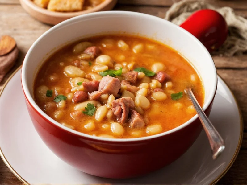 bean soup from ham bone
