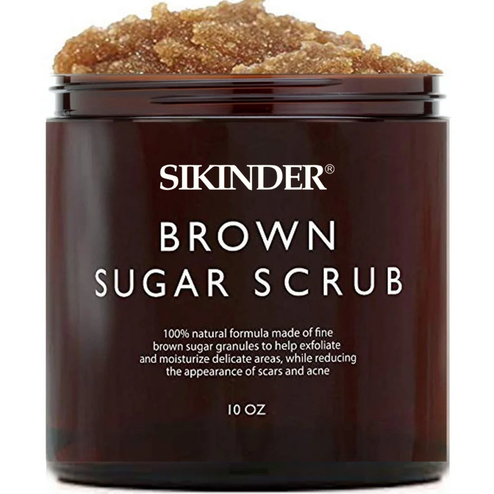 

Skin Care all natural Brown sugar whitening body scrub with 250 ml jars for bath and body all natural plant cuto, Orange