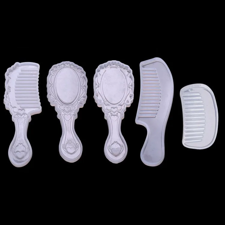 

5 Pcs/Set Comb Series Transparent Silicone Mold DIY Jewelry Comb Making Decorative Craft Handmade Epoxy Resin Tool