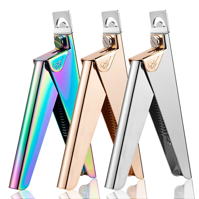 

3 Colors U Word Cutting Nail Art Clippers French False Nail Tips Edge Cutters Stainless Steel Trimmers DIY Manicure Tool, Customized color