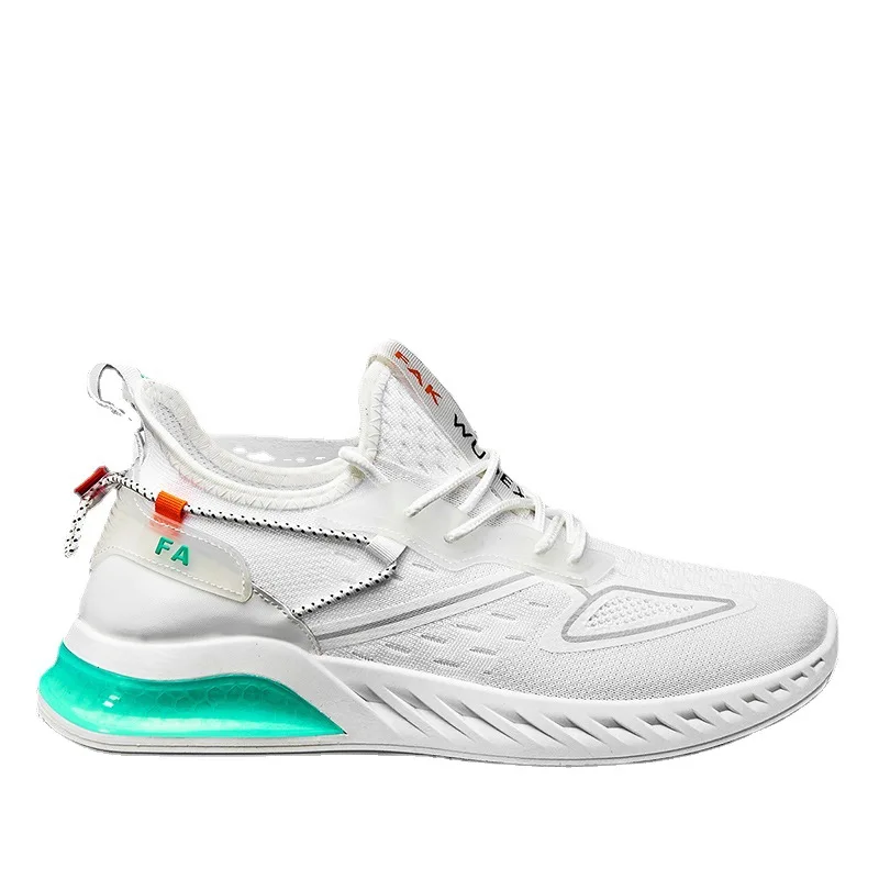 

Fitness Walking Shoes nice Bottom Sneakers Knit Upper Running Sports Shoes For Men, 2 colors
