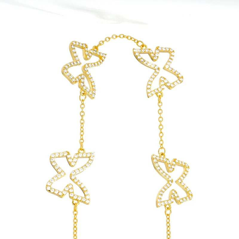 

Butterfly Multi Charm Necklace Women Delicate Necklace Jewelry Gold Plated Fashion Necklaces Pendants Dropshipping Vendor