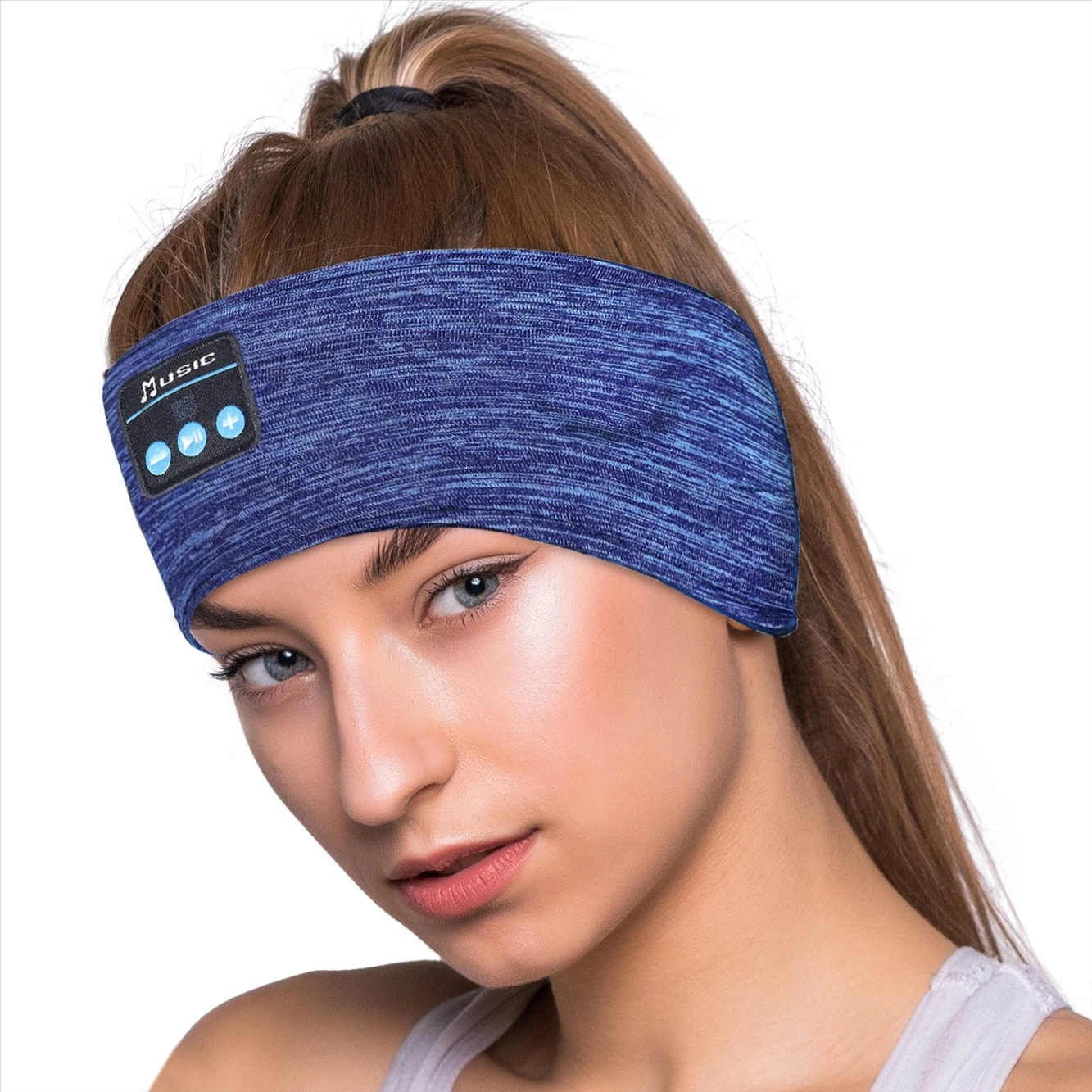 

U.S European Patent wireless sports headband yoga headset music running headscarf Music Sleeping Headband, Pink.etc