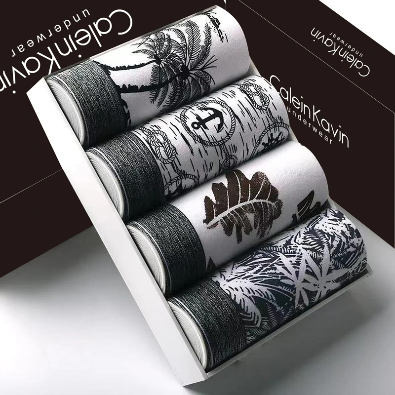 

Factory price printing man thick cotton mans basic boxer underwear