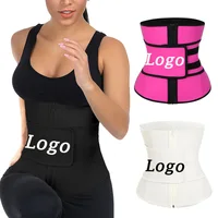 

Wholesale Private Label Custom Logo 6XL Tummy Shaper Black Latex Waist Trainer women Belt