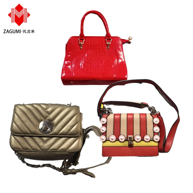 

Hot selling branded A grade mix ladies used hand bags bales from Korea second hand school used designer bag in bale Japan