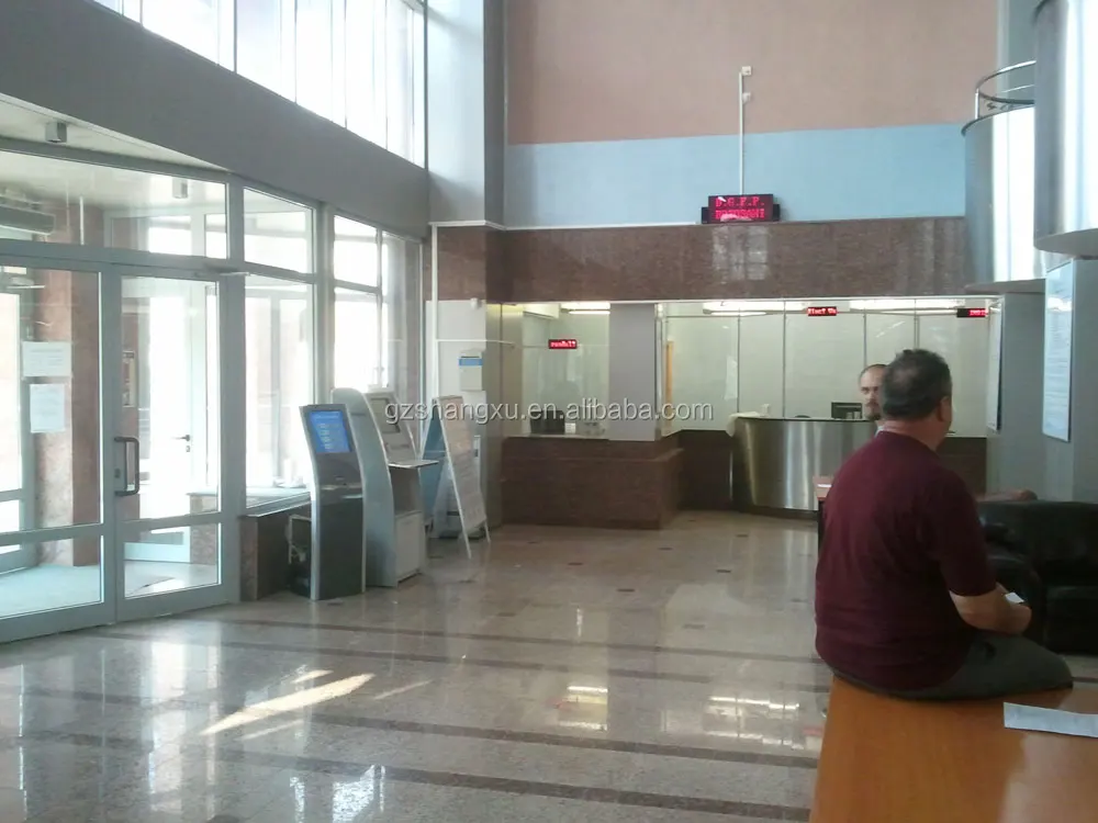 Bank Electronic Wireless Touch Screen Queue Ticket Management System Token Number Queuing Kiosk Machine Q System