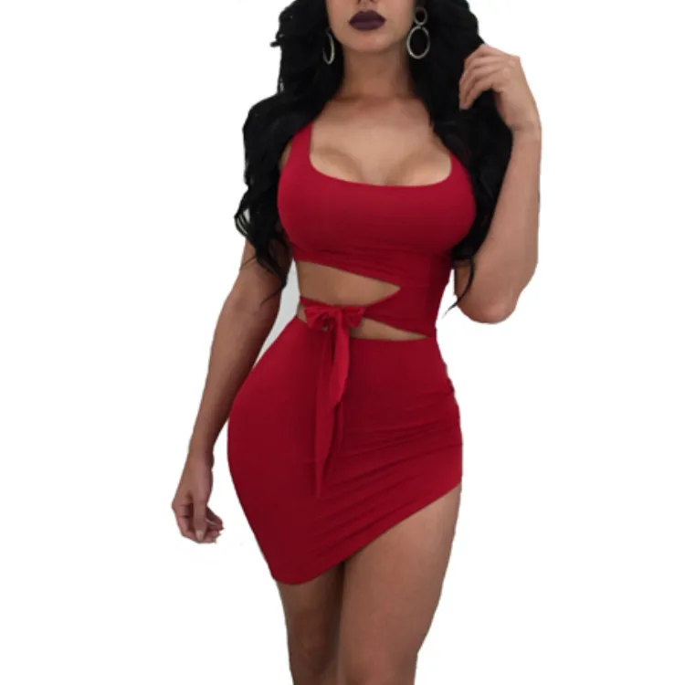 

HJ XSE00174 Bodycon Conjunto De 2 Piezas Para Mujer Las Chicas Sexy Mini Falda Corta