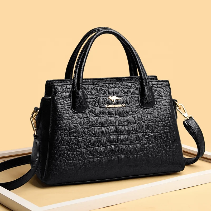 

New Crocodile Pattern Handbag Shoulder Bag Crossbody Bag Woman's Bag