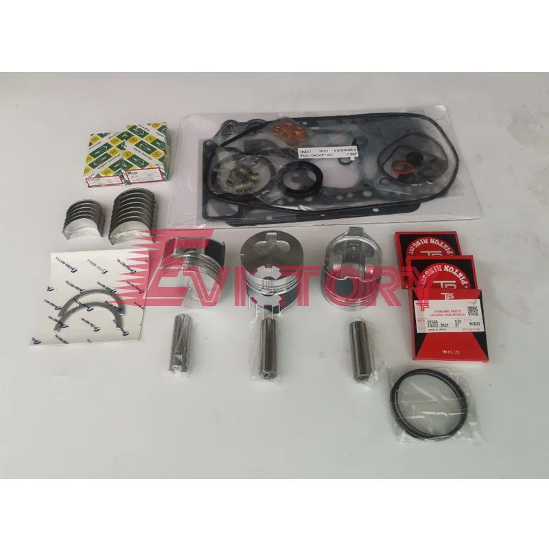 

For ISUZU oversize 3KC1 rebuild kit gasket bearing piston ring oversized 0.50mm