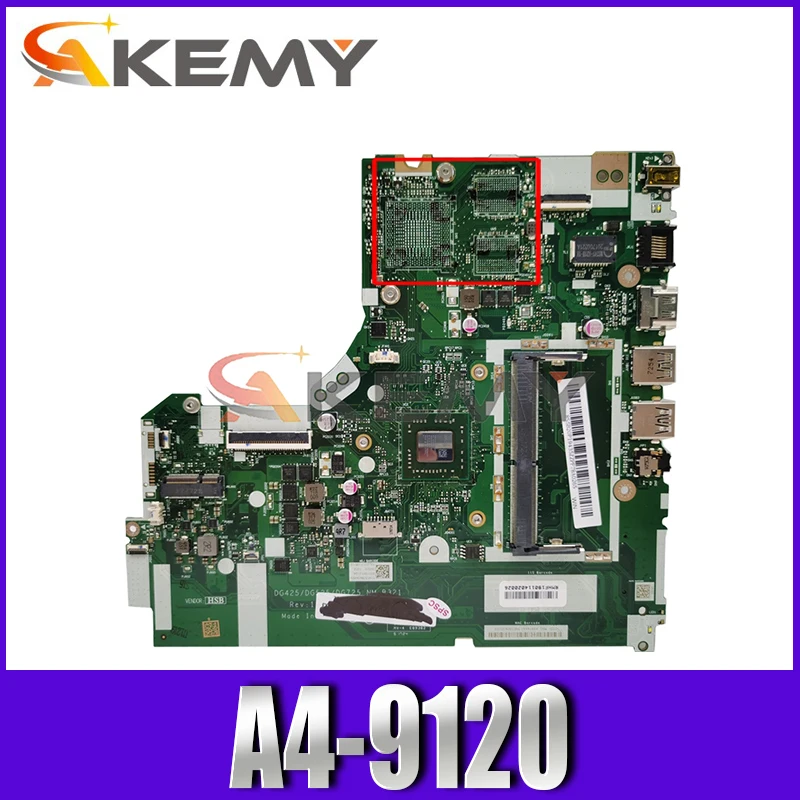 

Laptop motherboard For 320-15AST DG425/DG525/DG725 NM-B321 A4-9120 Laptop motherboard Mainboard