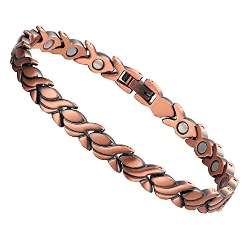 

magnetic copper bracelet for women flower design New DHL Women Men Gift Zircon Party Fedex Stone GUN Wedding EMS