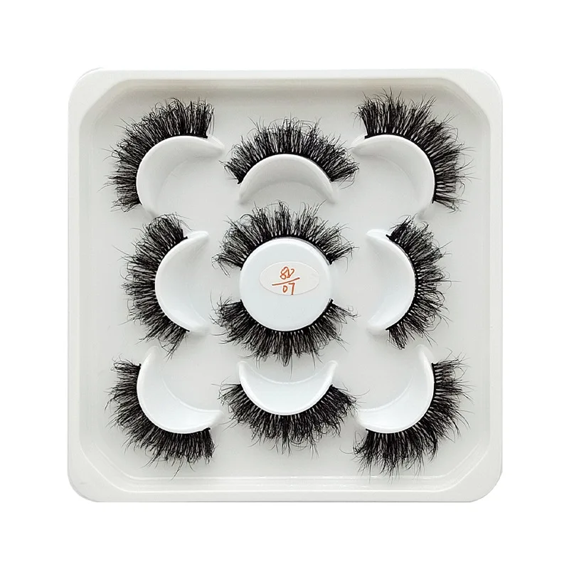 

5 Pairs 3D Faux Mink Lashes Fluffy Soft Wispy Volume Natural long False Eyelashes Eye Lashes Reusable Eyelashes Makeup