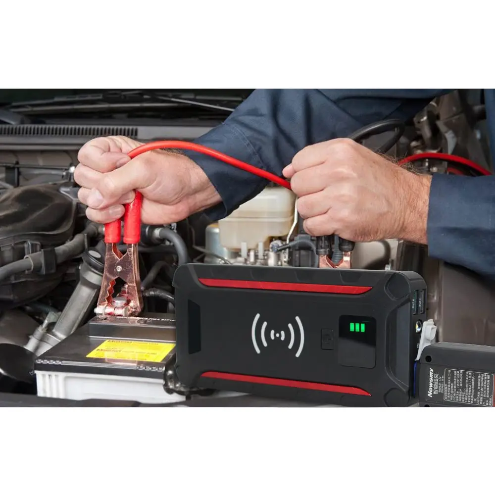 

Wholesale Car Jumper Battery Wireless Charger 600A 10000mAh Power Bank Car Emergency Battery Booster