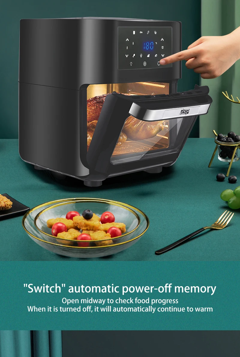 Dsp Air Fryer Multifunctional 1700w 12l Capacity Electric Fryer Fries Machine Health No Oil