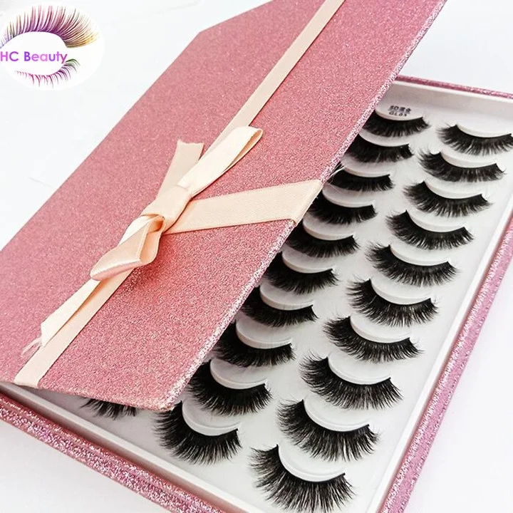 

20 pairs mixed styles 5D natural false eyelash long thick mink lash all styles gift packing,shandong Qingdao factory