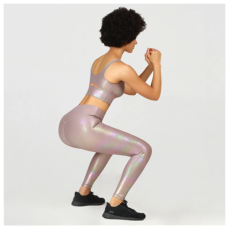 

Blue Yoga Fitness Wholesale Women Sports Clothing 2021 Gym Wear Sportswear Set