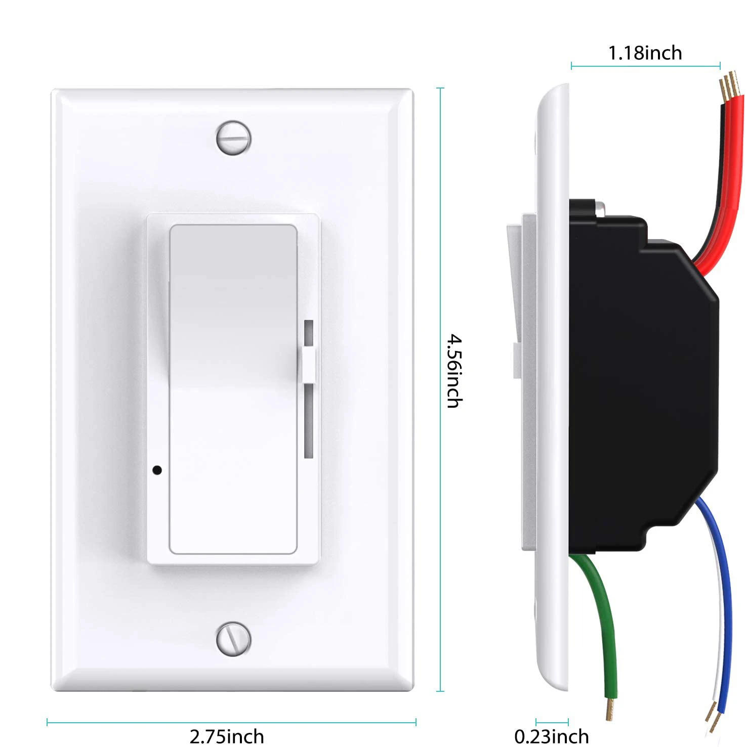 USA Standard High Quality 3-Way LED Triac 110V  Dimmer With Slide Switch