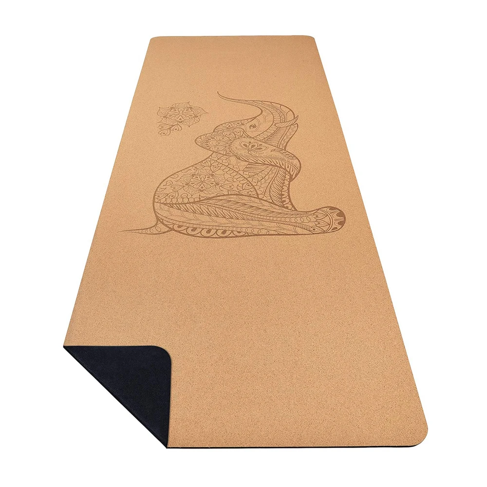 

Eco friendly high quality oem biodegradable bodhi extra large fitness gym 5mm custom printed natural rubber cork yoga mat