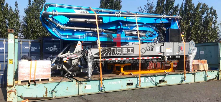 
JIUHE brand 38m concrete boom pump without chassis 