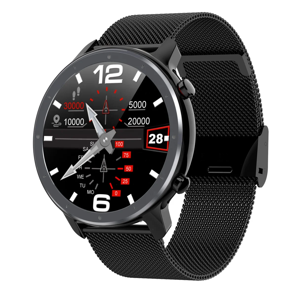 

Newest trend design blood pressure heart rate GPS waterproof sport March Expo 2021 smart watch bands 10 pcs with one free sample, Silver,black,brown,rose gold