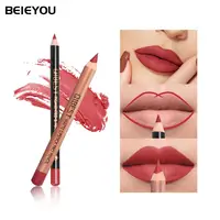 

Beieyou Brand Name Waterproof Natural 15 Color Matte Lipliner And Lipstick Pencil Set