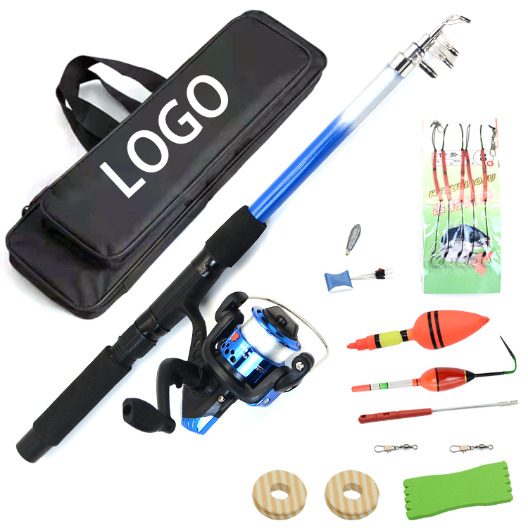 

1.8m Fiber Glass Beach Carp Strong Toughness High Power Spinning Fishing Rod Comob Set With Tackle Accessories, 2colors