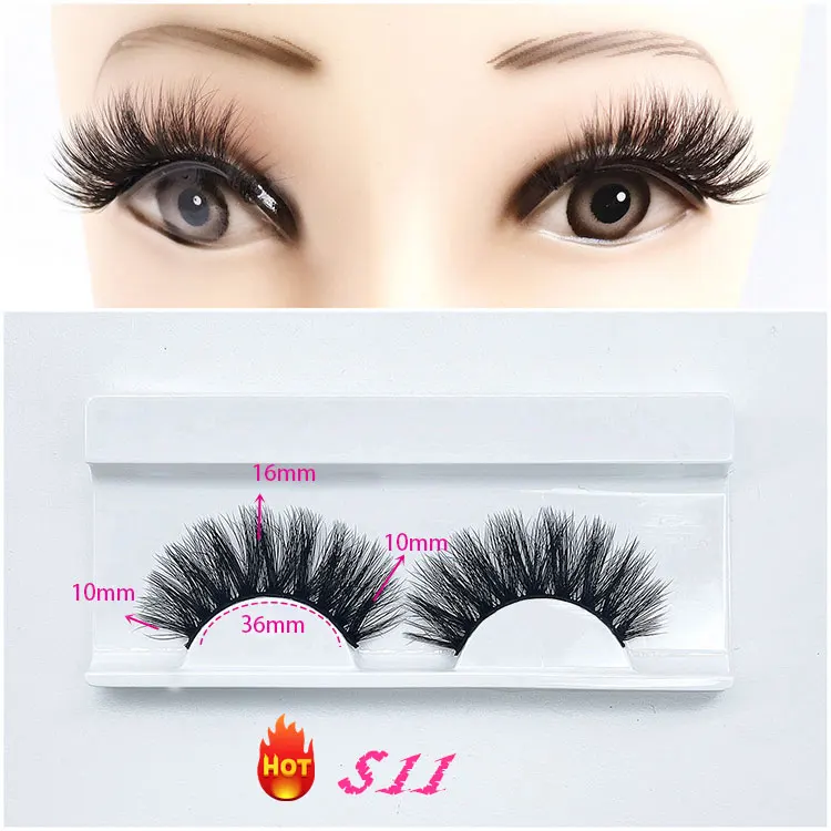 

Supplier eyelash packaging 5d 10mm - 15mm Faux Mink Eye Lashes