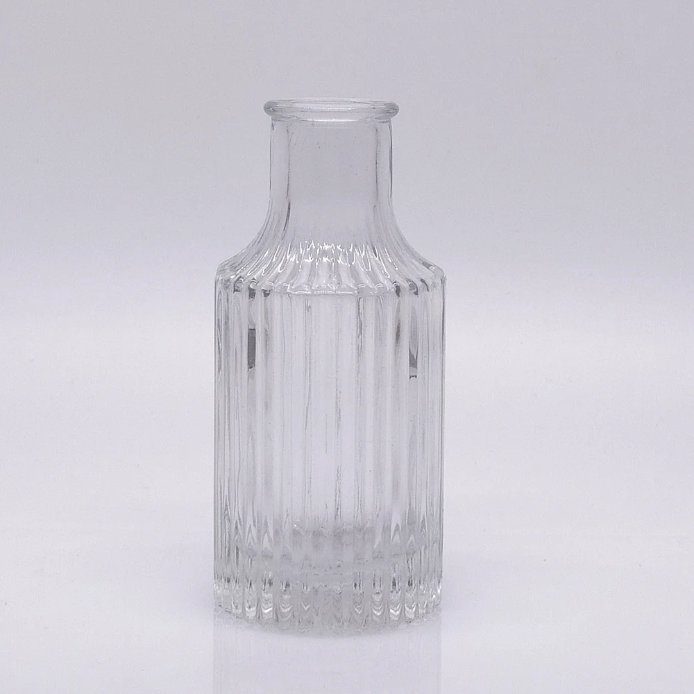 
90ml empty lined shaped reed diffuser glass bottles ZB1268 