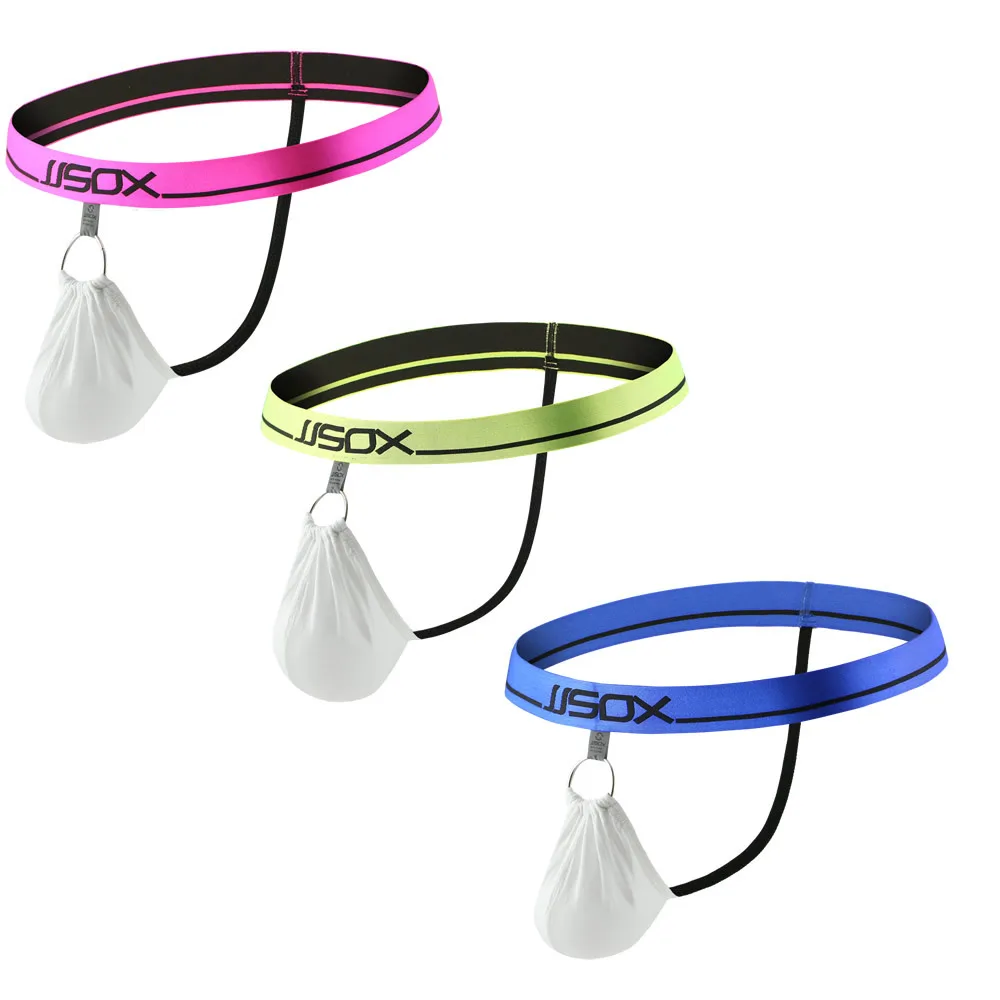 

2020 men Thong Underwear Ultra Thin Bulge Pouch Exotic Male Bikini jockstrap Sexy Mens G String