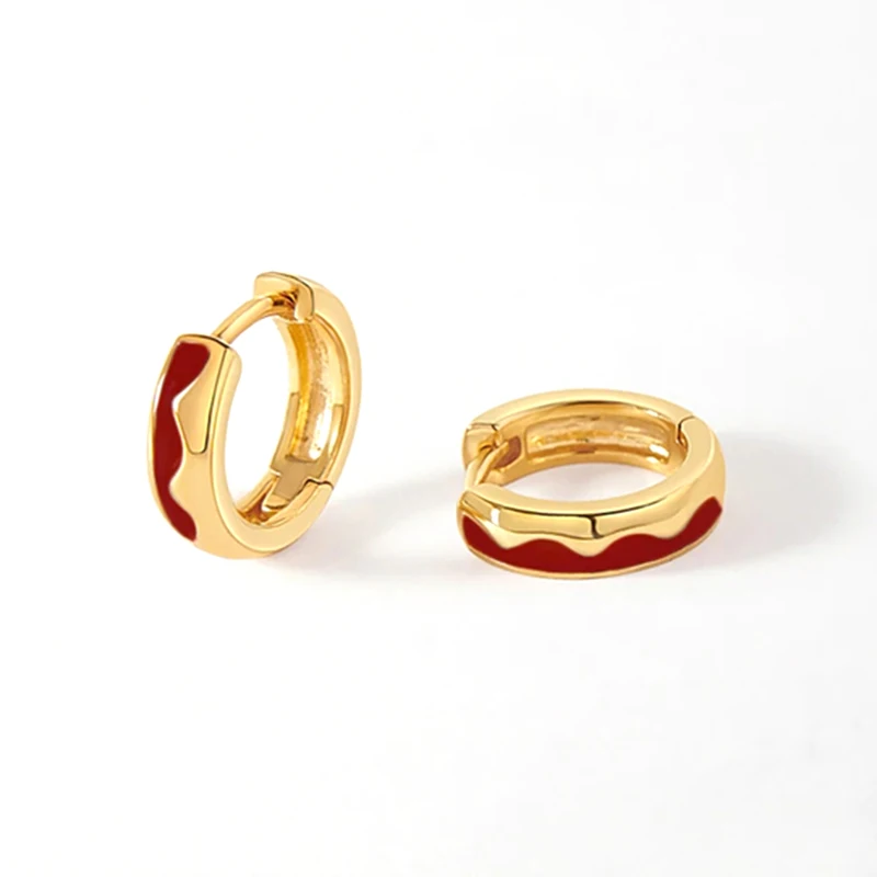 

Newest s925 Sterling Silver Classic Diamond African Jewelry Huggie Earrings Women