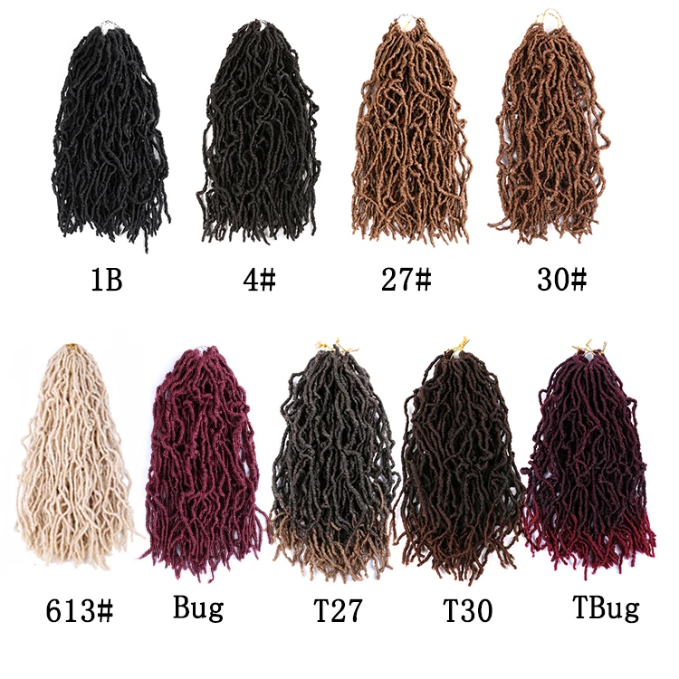 

Wholesale Wave Sister Locs Synthetic Hair Crochet Braids African 18 inch New Locs Crochet Braid Hair Bohemia Locs Hair, Support to custom