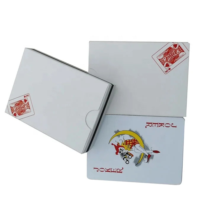 

The folded shape is like a bridge custom 280g paper poker playing cards