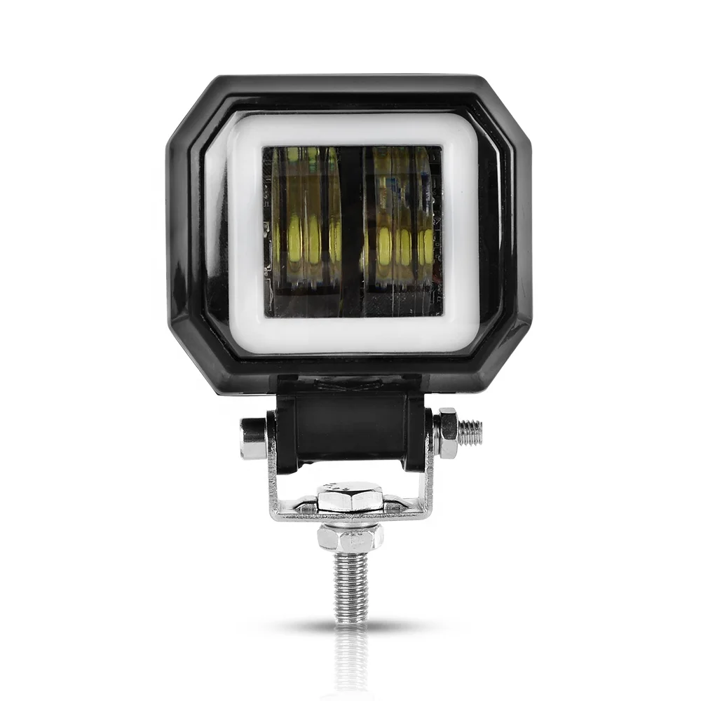

3 inch 40W Square motorcycle LED Angel Eyes Light Off-road Vehicle Motorcycle auxiliary Light